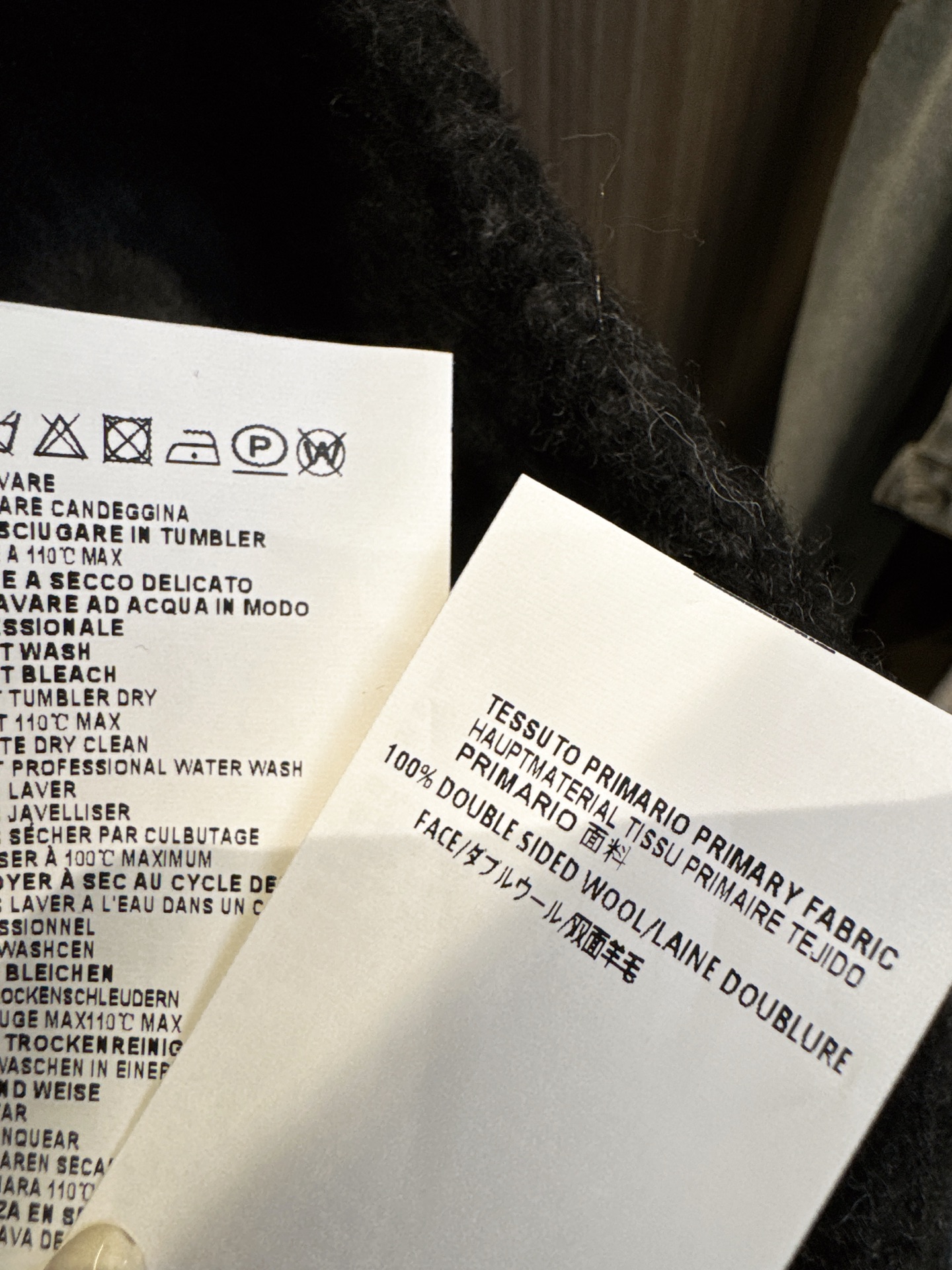 ✨✨✨MM6✨✨✨2025秋冬新款💫 【超级大爆款】100%双面羊毛打造，高级感与温度兼备。创新牛仔拼接