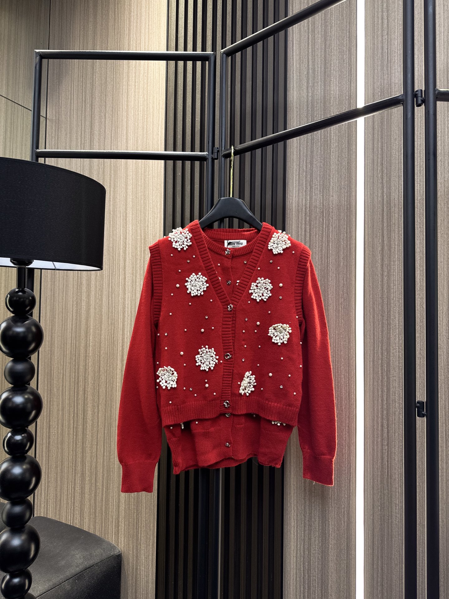 ✨✨✨miumiu✨✨✨2025秋冬新款💫 【爆款推荐】miu风羊毛两件套💫 70%羊毛+30%棉黄金配