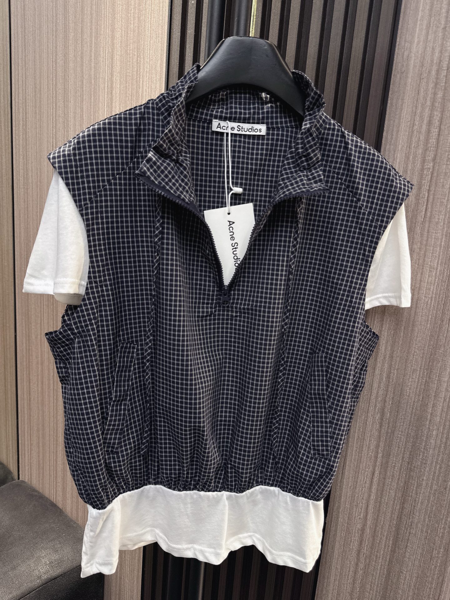 ✨✨✨Acne✨✨✨2026新版💫 ACNE格纹套装｜拼接下摆+松紧腰，复古松弛感拉满✨北欧极简×复古格