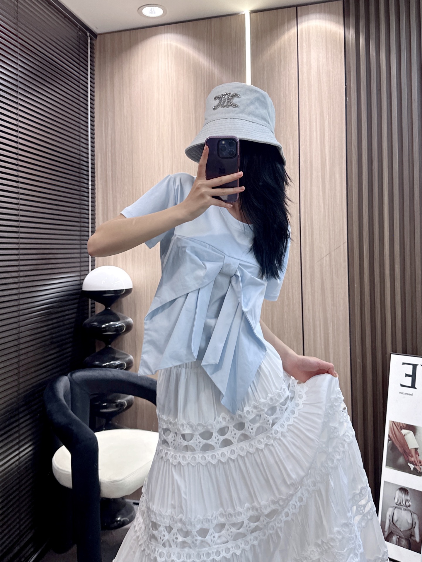 ✨✨✨MM6✨✨✨2026春夏新款💫 【甜美炸街】MM6蝴蝶结短袖圆领上衣，少女心狙击手！✨宽松版型藏肉