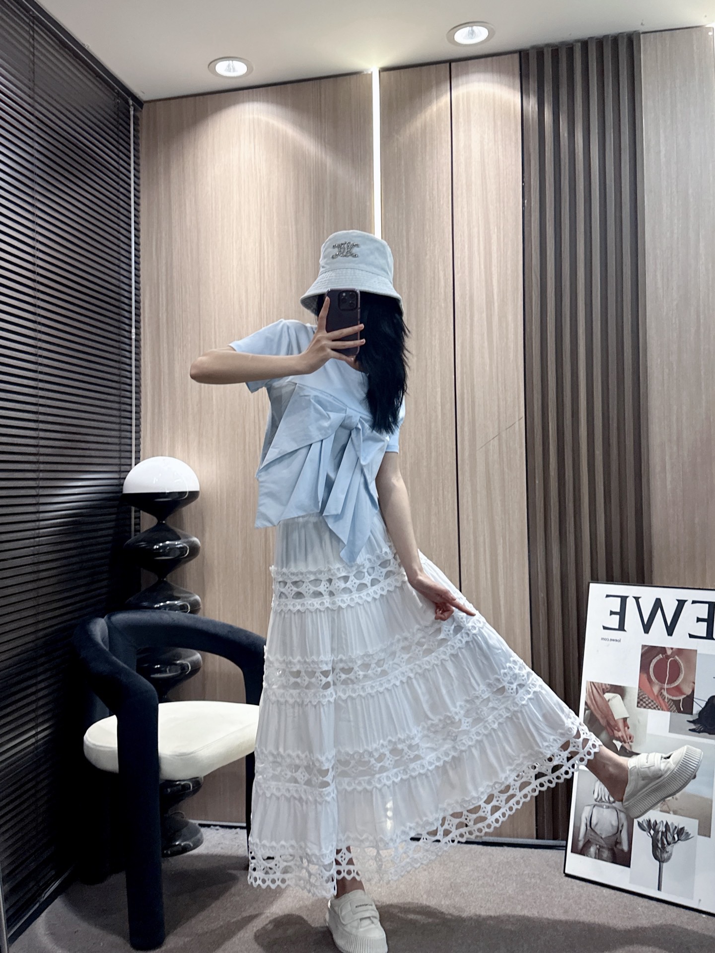 ✨✨✨MM6✨✨✨2026春夏新款💫 【甜美炸街】MM6蝴蝶结短袖圆领上衣，少女心狙击手！✨宽松版型藏肉
