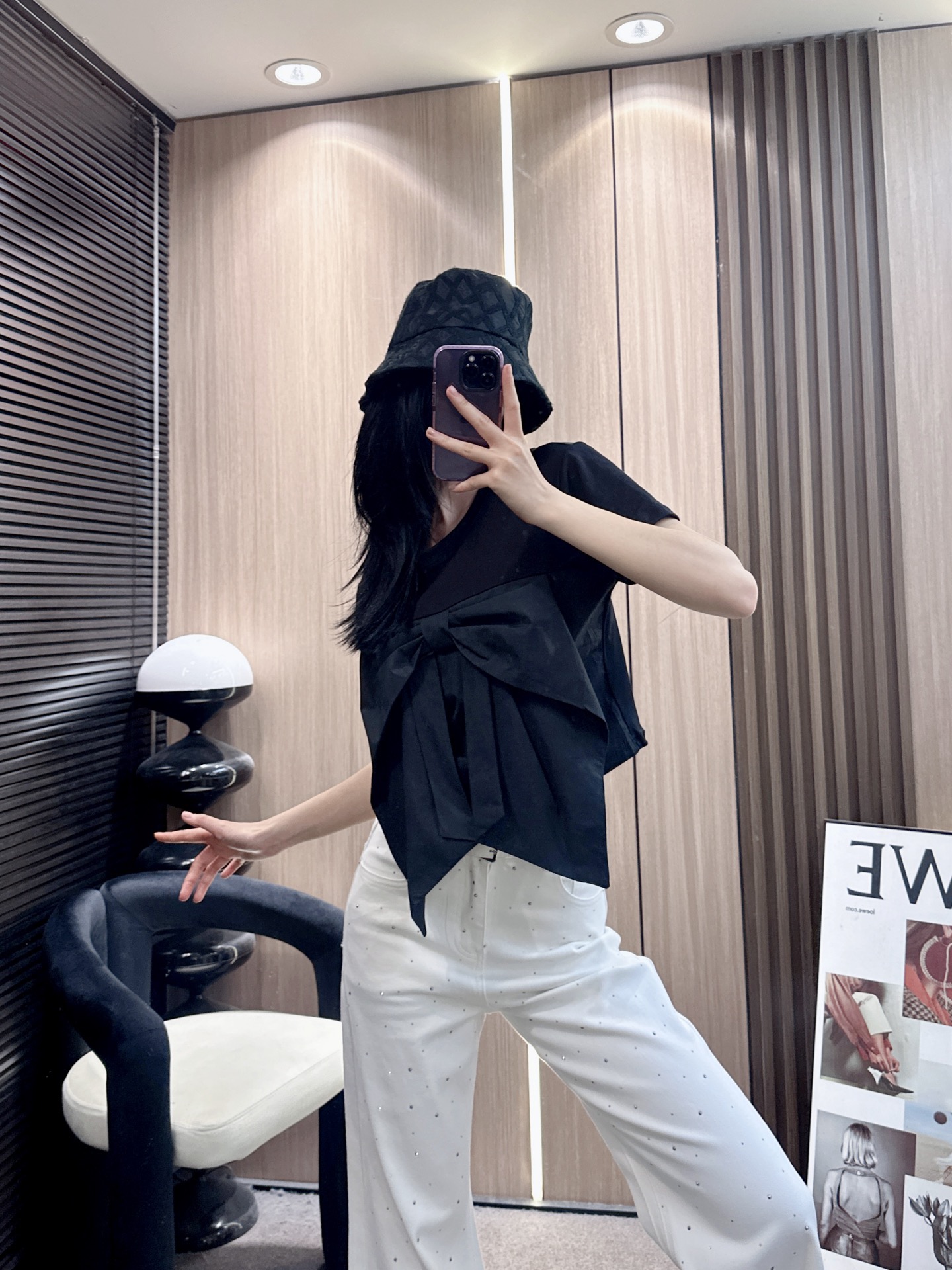 ✨✨✨MM6✨✨✨2026春夏新款💫 【甜美炸街】MM6蝴蝶结短袖圆领上衣，少女心狙击手！✨宽松版型藏肉