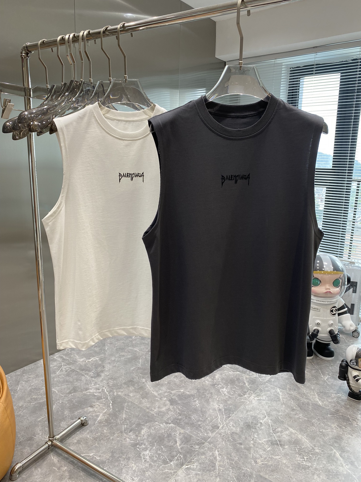 Balenciaga Clothing Tank Tops&Camis Embroidery Combed Cotton Summer Collection