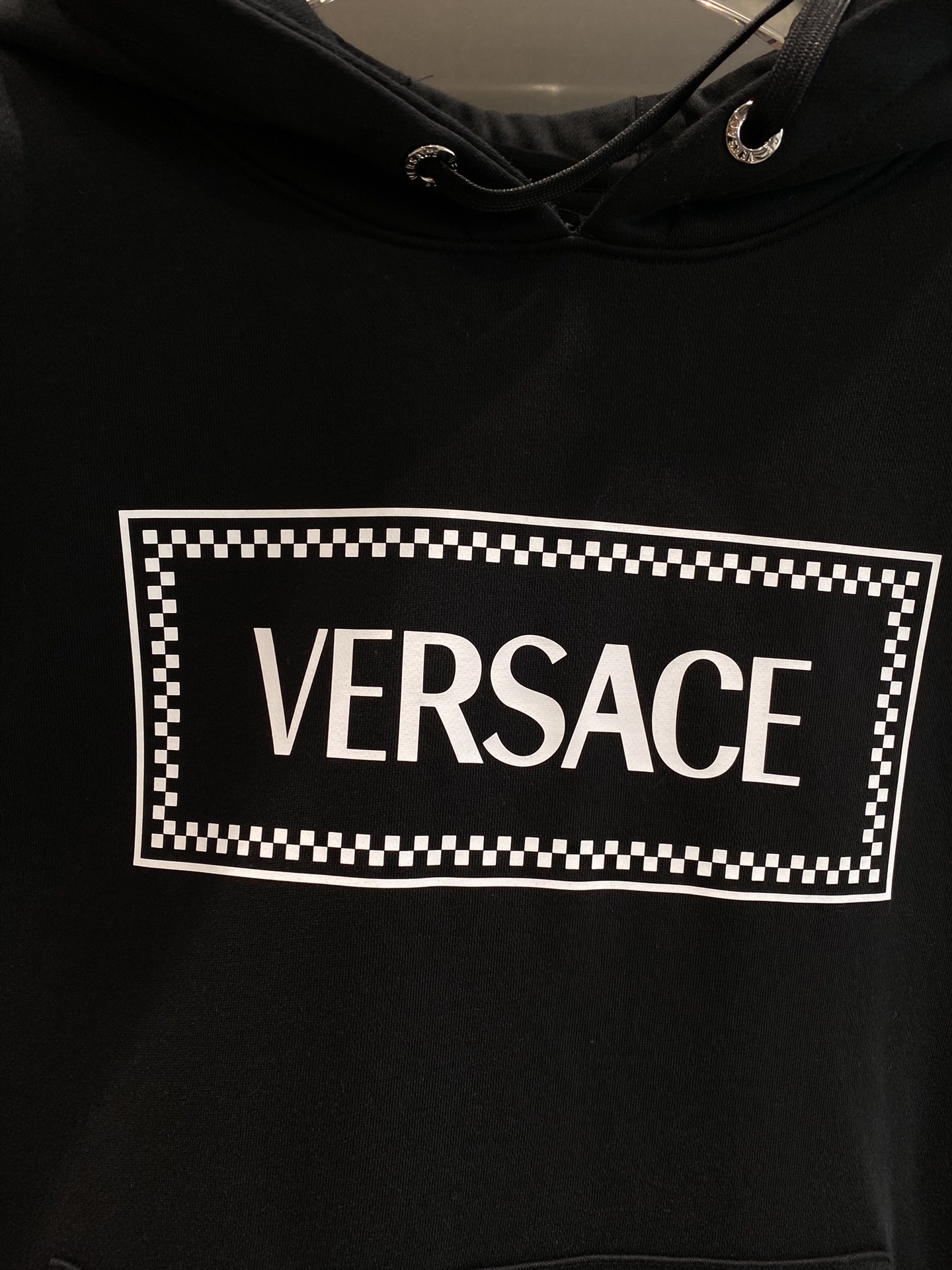 范家VERSACE380克印花毛圈圆领卫衣透气纯棉面料质感非常柔软舒服不缩水不变形不起球原版定制辅料领标