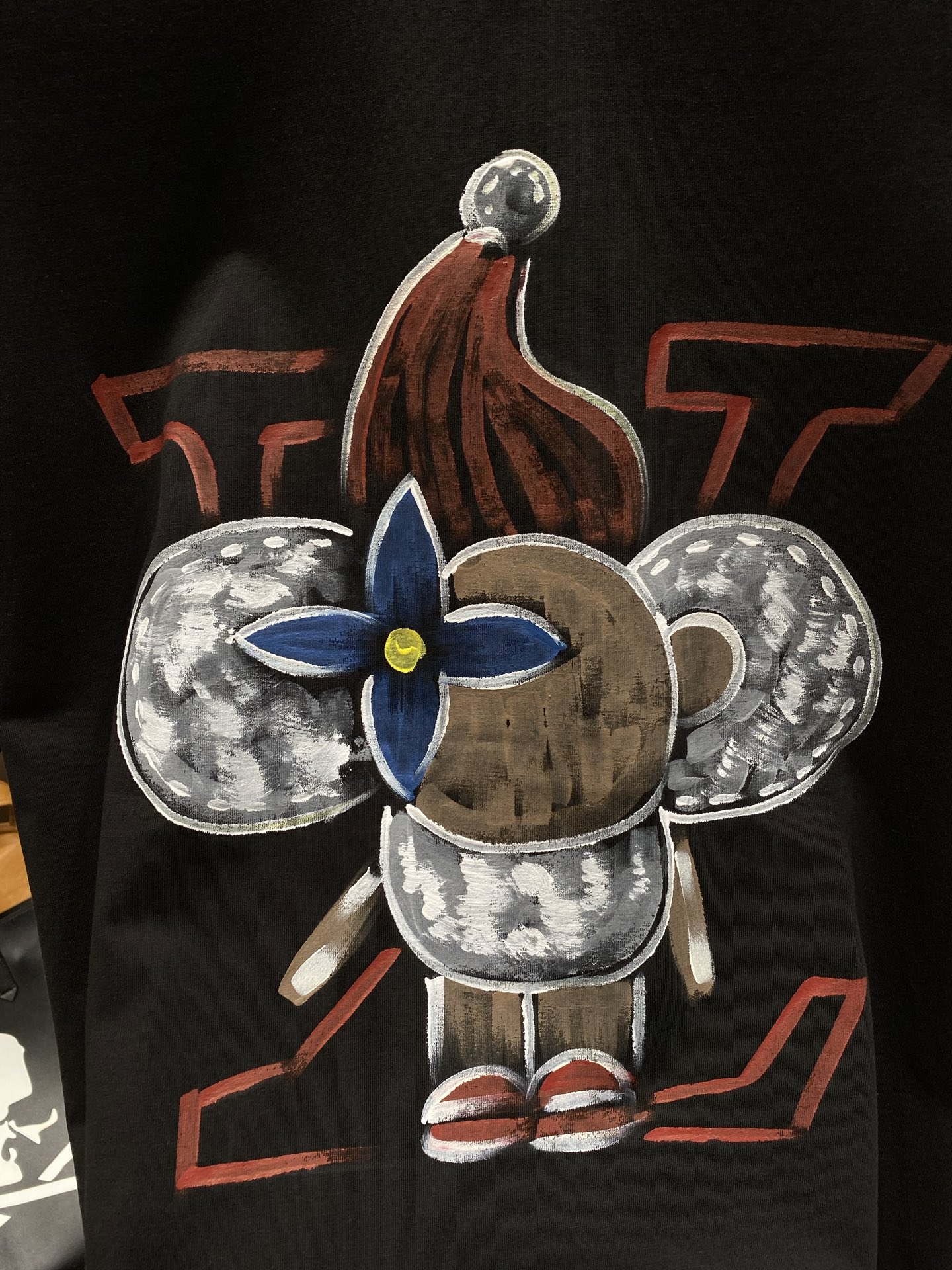 《𝙉𝙚𝙬🤍🖤驴家》路易威*LV 25ss春夏新款首发专柜最新款短袖圆领T恤 手绘工艺 高端订制 设计前卫