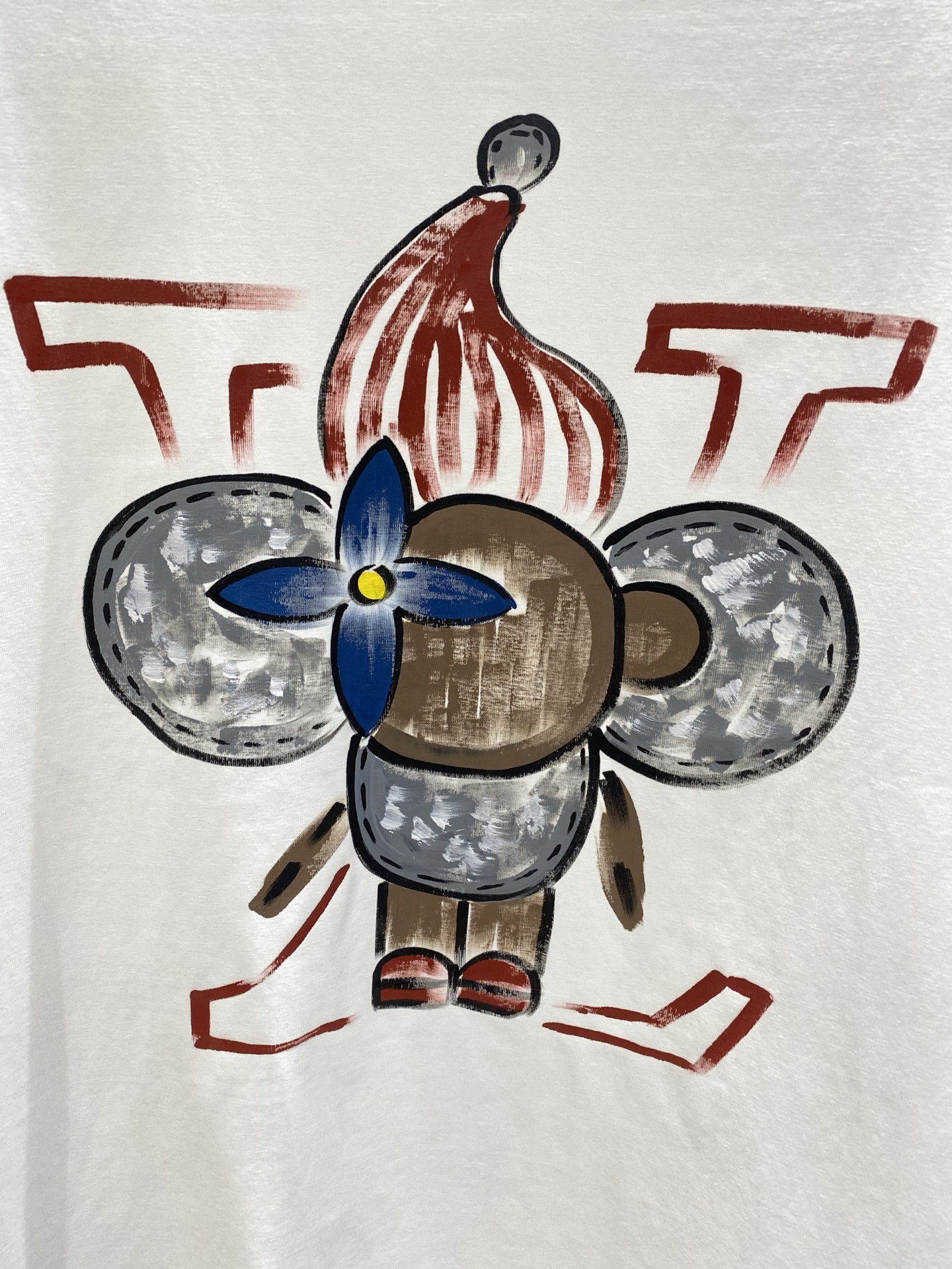 《𝙉𝙚𝙬🤍🖤驴家》路易威*LV 25ss春夏新款首发专柜最新款短袖圆领T恤 手绘工艺 高端订制 设计前卫