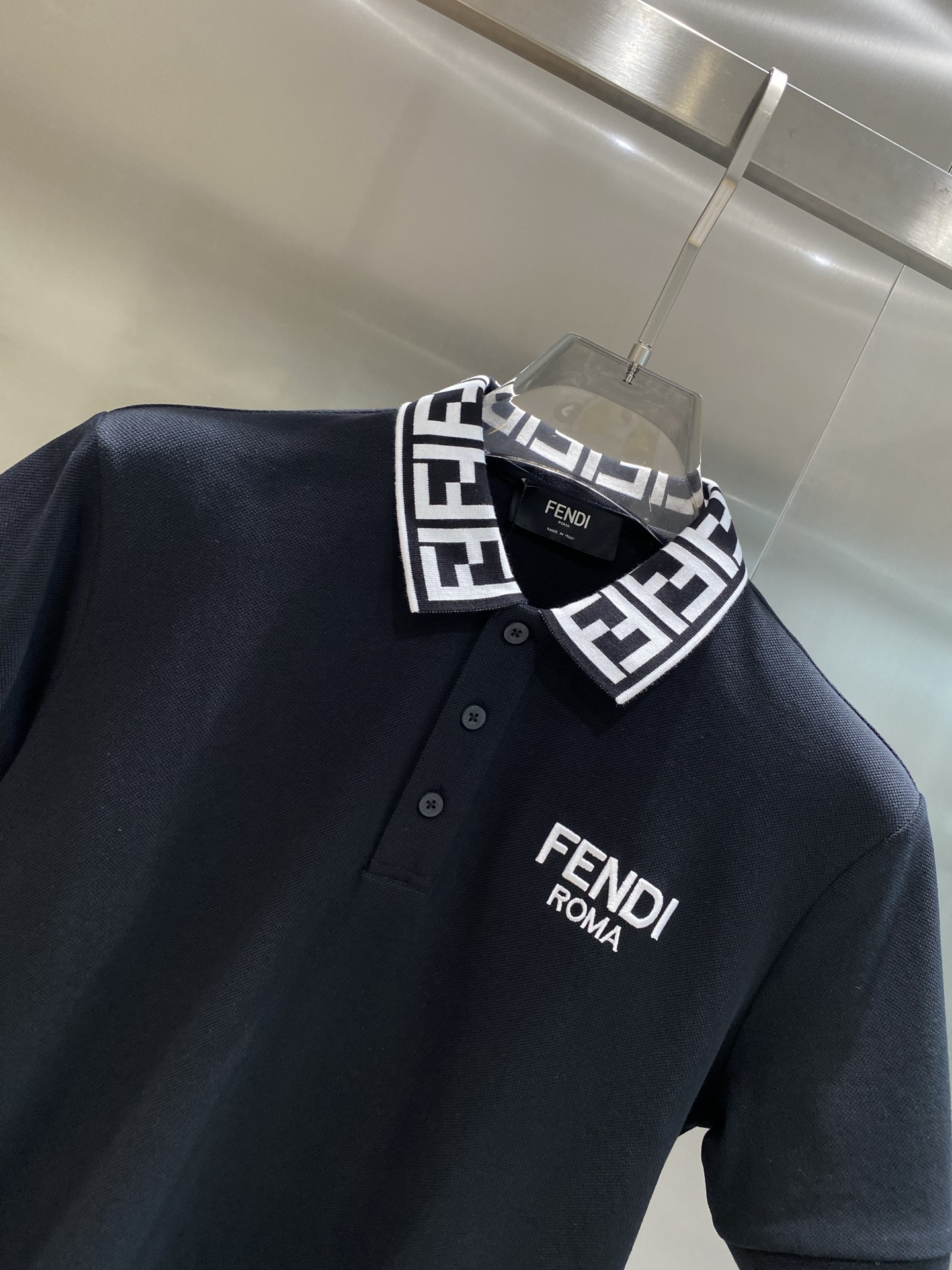 Fendi Roma Polo Shirt - Short Sleeve, Business Casual, Breathable Fabric 4 i1751111576629 6660 0 2