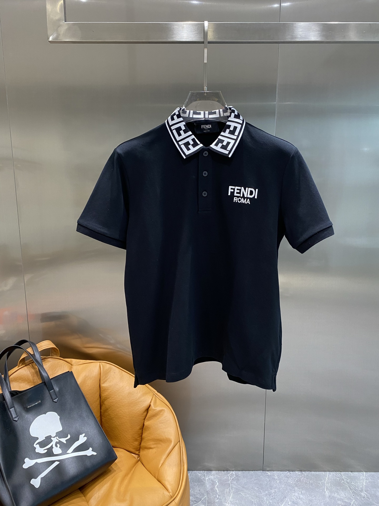 Fendi Roma Polo Shirt - Short Sleeve, Business Casual, Breathable Fabric 3 i1751111576811 7724 0 1