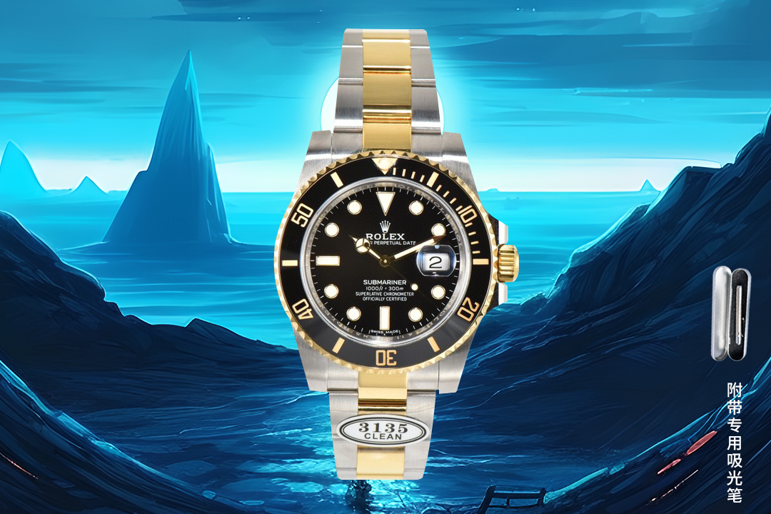 2025最新升级🔥-clean厂/C厂配送吸光笔。 劳力士124060 submariner水鬼
1:搭载一比一超级3235/3130/3135/3230一体机芯  无卡度机芯装饰 机芯及其稳定
2:整表904L精钢 /搭配ar厂钢带 
3:表盘使用市场独家"锅盖字面" 无面脚设计 ps:有面脚的成本低很多 
4:全市场唯一日历字体对版 后续1-31号挨个字体真假对比 
5:唯一做到指针夜光/字钉夜光 做到同色 因为都是第三方工厂加工+自购瑞士 c1+c3夜光粉 
6:字钉ip白金电镀 
7:陶瓷绿圈使用独家clean绿圈v4版本 颜色无限接近原装 clean陶瓷类配件 无需赘述 高品质象征 /谨防假clean圈 注意区分
8:温润如玉夜光珠 不死白 clean陶瓷圈+夜光珠完美复刻 
虽然clean的款式不多 但是几乎款款均为精品 彻底解决世面上的大部分水鬼痛点，只为极致而生 clean-submariner！