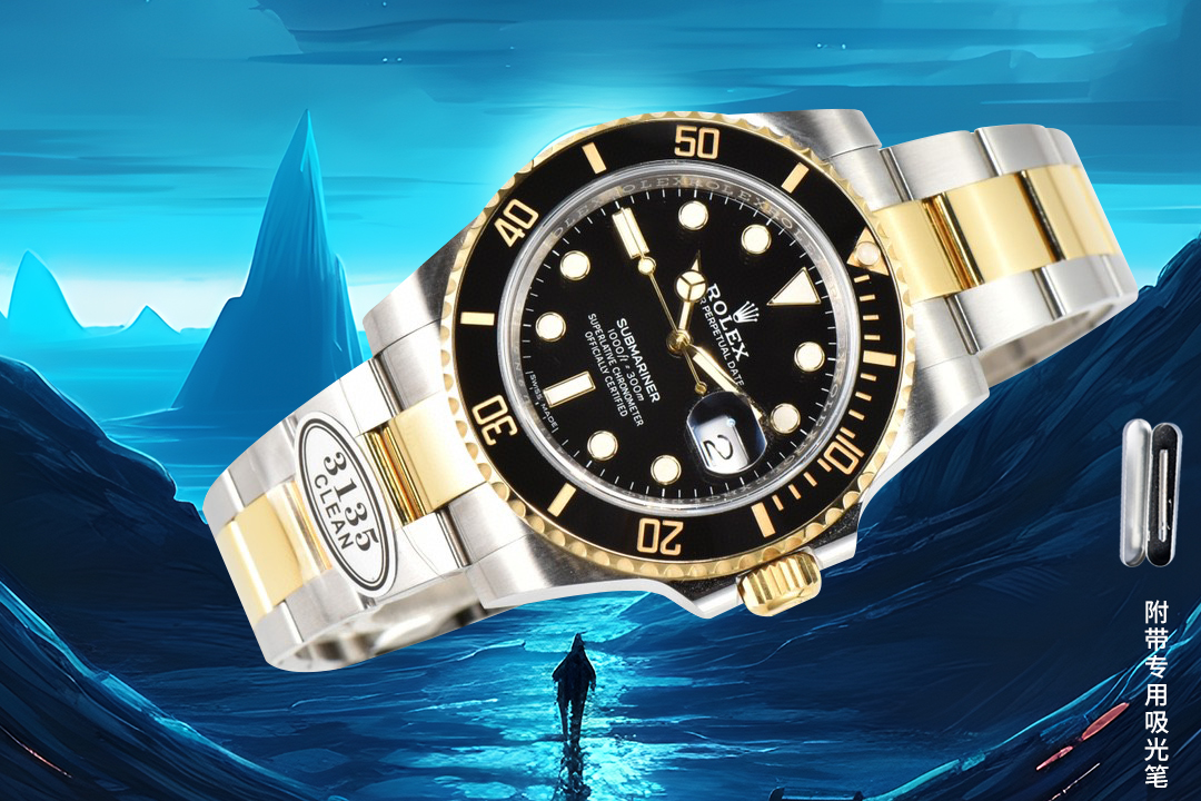 2025最新升级🔥-clean厂/C厂配送吸光笔。 劳力士124060 submariner水鬼
1:搭载一比一超级3235/3130/3135/3230一体机芯  无卡度机芯装饰 机芯及其稳定
2:整表904L精钢 /搭配ar厂钢带 
3:表盘使用市场独家"锅盖字面" 无面脚设计 ps:有面脚的成本低很多 
4:全市场唯一日历字体对版 后续1-31号挨个字体真假对比 
5:唯一做到指针夜光/字钉夜光 做到同色 因为都是第三方工厂加工+自购瑞士 c1+c3夜光粉 
6:字钉ip白金电镀 
7:陶瓷绿圈使用独家clean绿圈v4版本 颜色无限接近原装 clean陶瓷类配件 无需赘述 高品质象征 /谨防假clean圈 注意区分
8:温润如玉夜光珠 不死白 clean陶瓷圈+夜光珠完美复刻 
虽然clean的款式不多 但是几乎款款均为精品 彻底解决世面上的大部分水鬼痛点，只为极致而生 clean-submariner！
