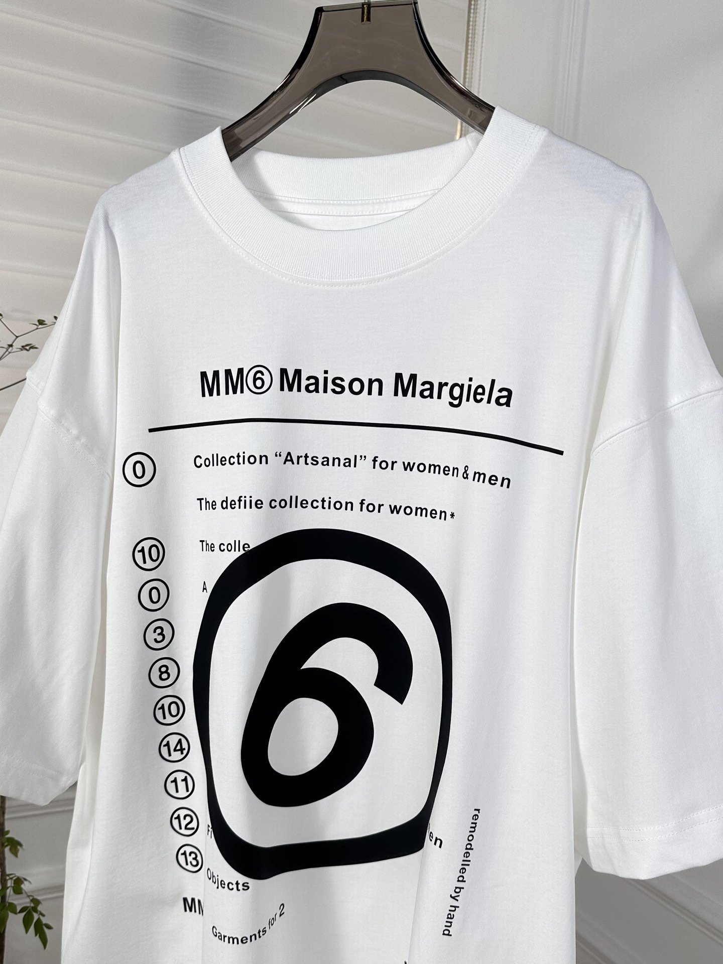 ss早春上新款短袖T恤MM6*字母logo是独家设计款宽松版型上身随意慵懒正确定织定染面料高品质高克重男