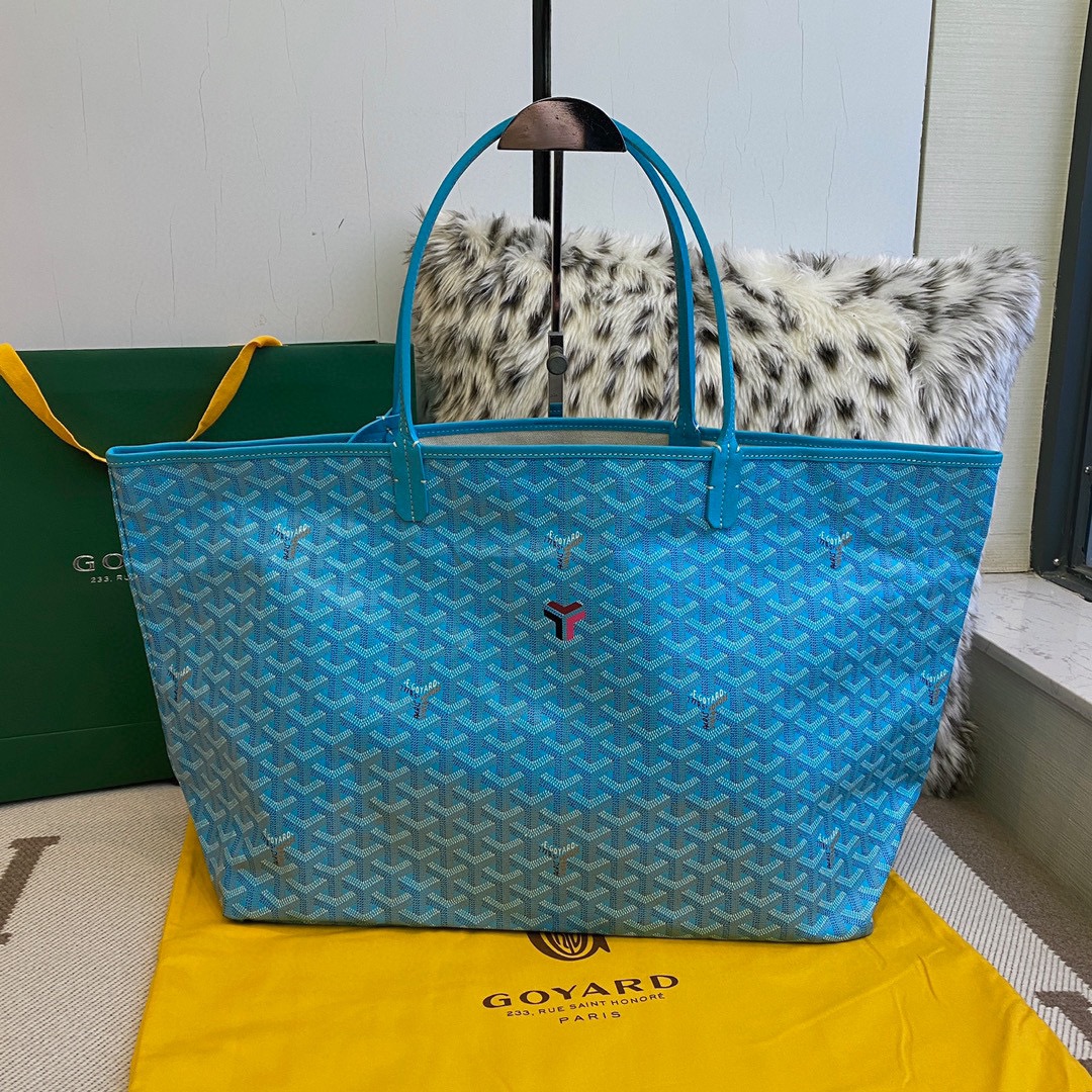 Goyard Taschen Tragetaschen Blau Grün