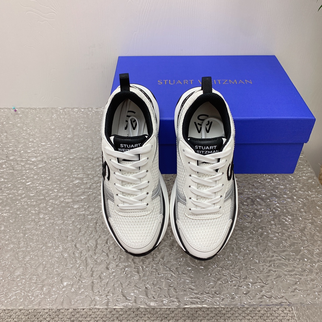 Stuart Weitzman Steinman Sneakers: High-Quality SW TRAINER Belt Movement Collection. - 图片 3