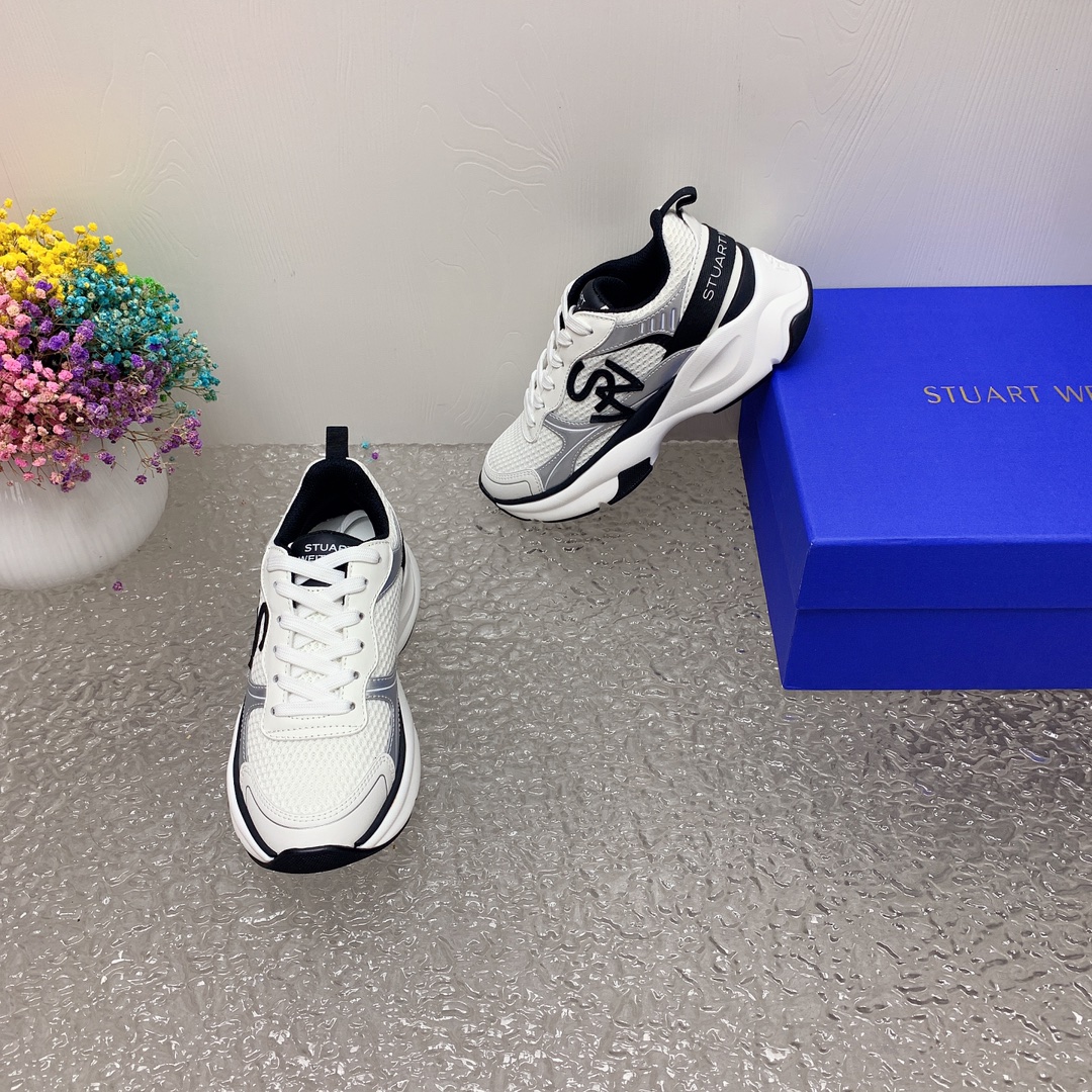 Stuart Weitzman Steinman Sneakers: High-Quality SW TRAINER Belt Movement Collection. - 图片 6
