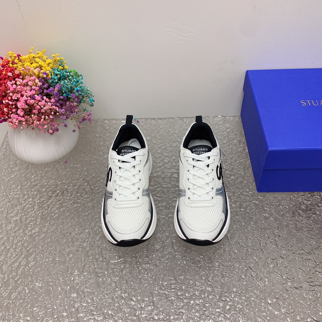 Stuart Weitzman Steinman Sneakers: High-Quality SW TRAINER Belt Movement Collection. - 图片 5