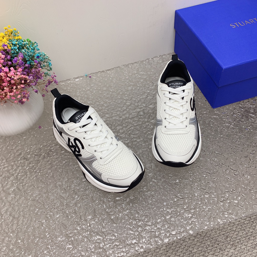 Stuart Weitzman Steinman Sneakers: High-Quality SW TRAINER Belt Movement Collection. - 图片 2