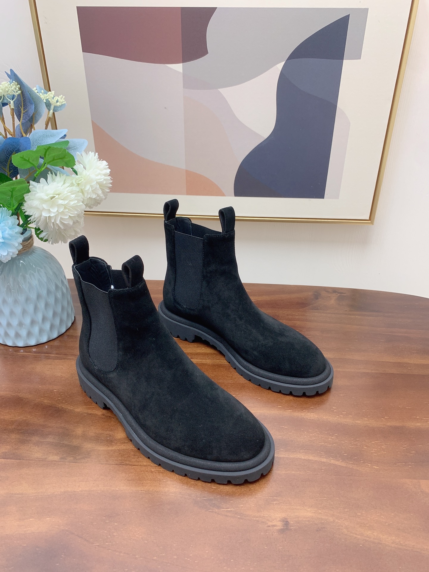 “Autumn 2024 Retrograde Western Cowboy Boots: Supercool Stylishness Upgrade in Genuine Cowhide” - 图片 3