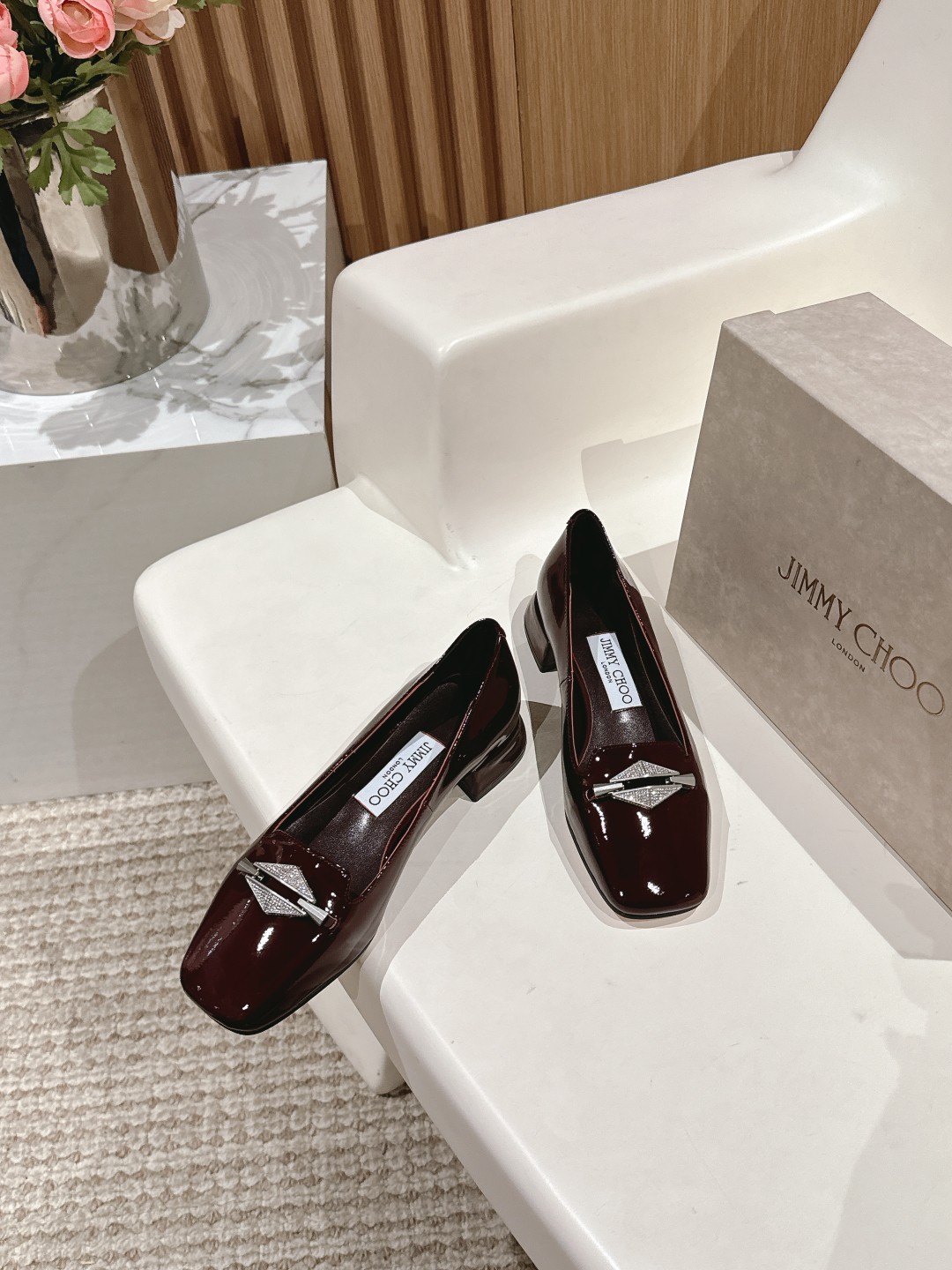 Jimmy Choo Classic Luxury Leather Shoe Loafer Ref 3