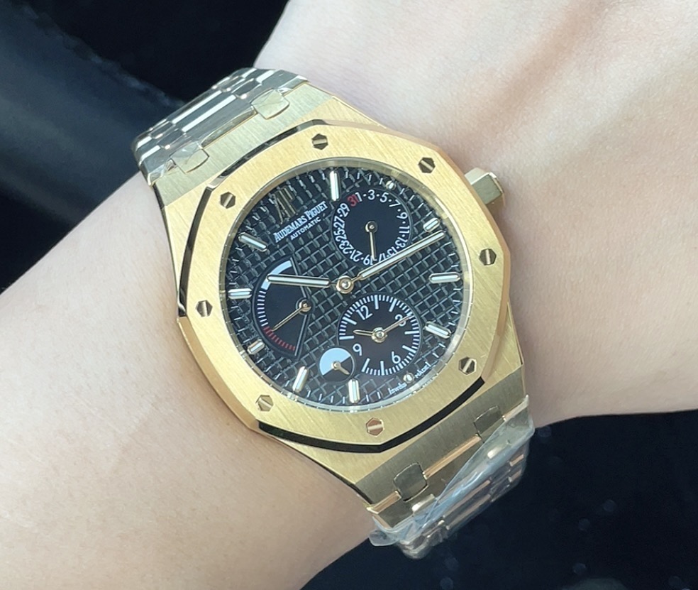 Audemars Piguet Royal Oak Dual Time rose gold case and bezel white dial rose gold bracelet 41mm Men s Automatic | BUY WATCHES USA luxury watches