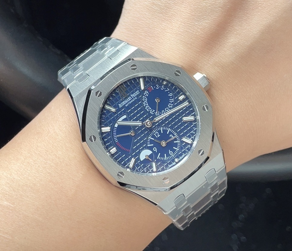 Audemars Piguet Royal Oak Selfwinding Flying Tourbillon Chronograph stainless steel case and bracelet, green dial 41mm Men's Automatic