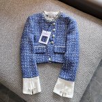 Chanel Clothing Coats & Jackets White Weave Fall/Winter Collection
