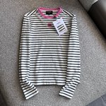 Chanel Clothing T-Shirt Black White Fall/Winter Collection Long Sleeve