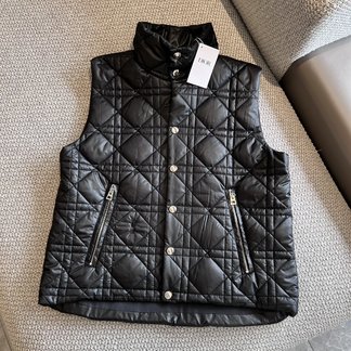 Same as Original Dior Clothing Waistcoat Black Embroidery Cotton Fall/Winter Collection