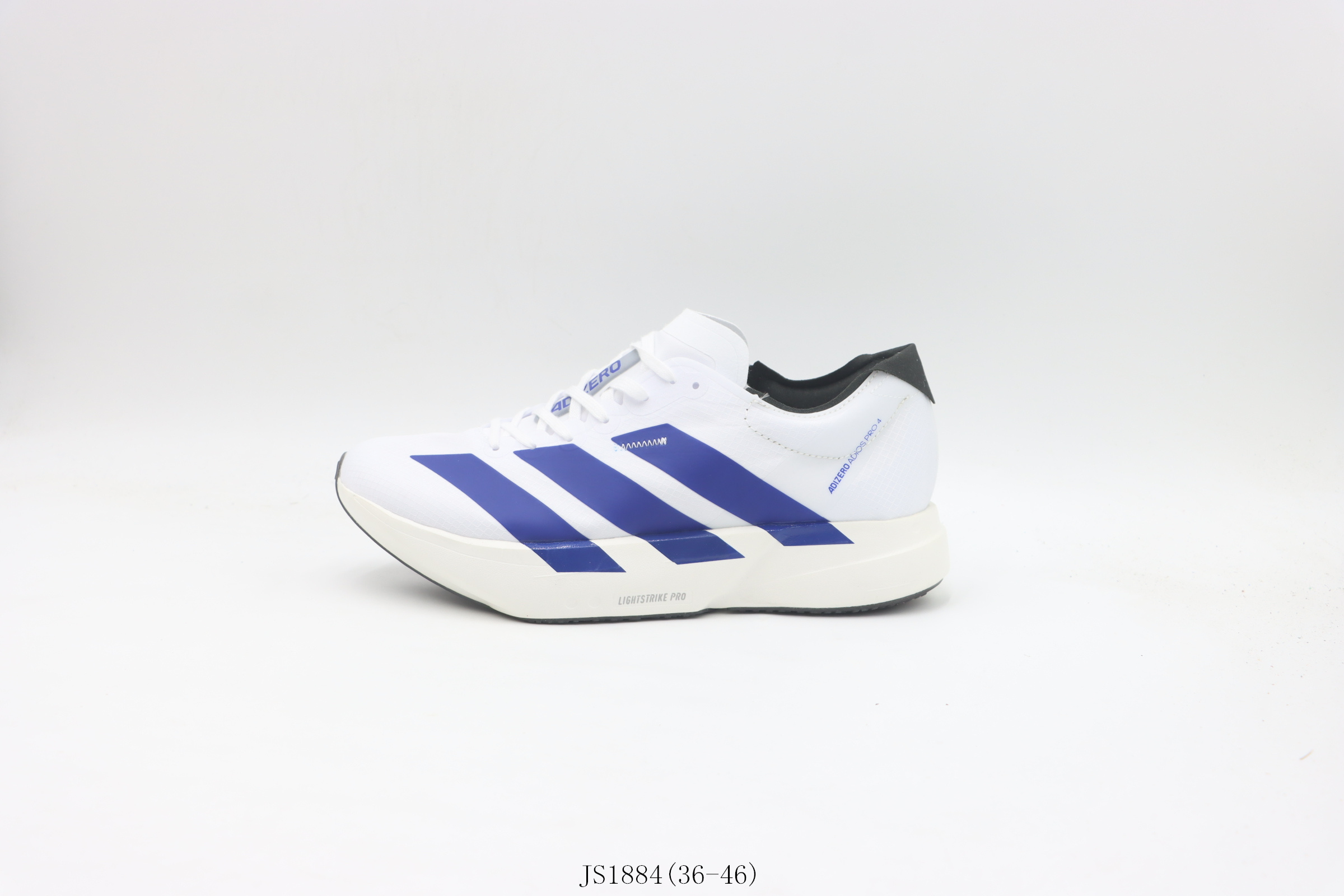 💰180
【公司级    阿迪跑鞋系列】阿迪达斯/Adidas  阿迪跑鞋              白蓝
货号：JS1884尺码：  36 36.5 37 38 38.5 39 40 40.5 41 42 42.5 43 44 45 46
❗️❗️❗️
ADIZERO ADIOS 4 M运动鞋