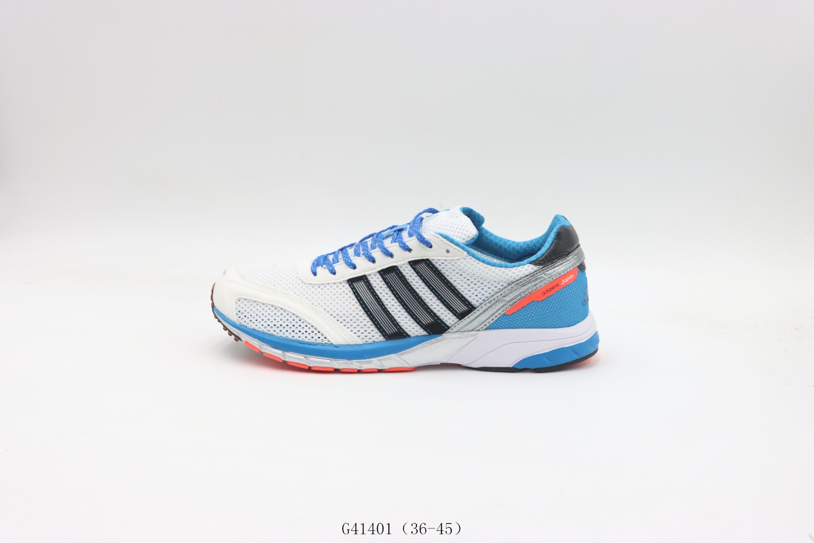 💰140
【真标     阿迪跑鞋系列】阿迪达斯/Adidas  阿迪运动鞋       白蓝
货号：G41401尺码：  36 36.5 37 38 38.5 39 40 40.5 41 42 42.5 43 44 45
❗️❗️❗️
ADIDAS WB ADIOS NEFTENGA 阿迪达斯 三叶草复古休闲跑步鞋休闲运动鞋