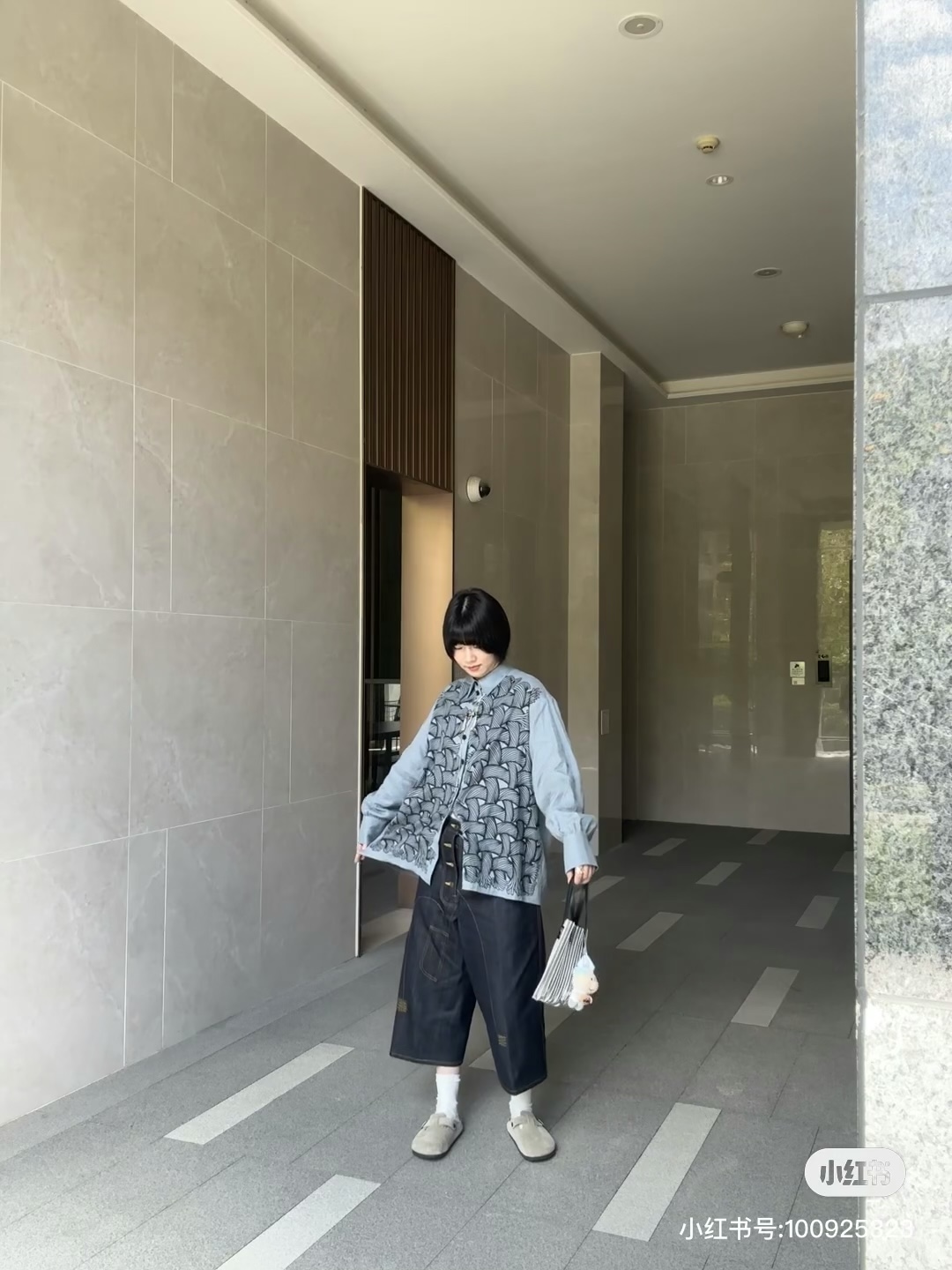 22SS chest rope knot logo pure cotton loose shirt - View 22