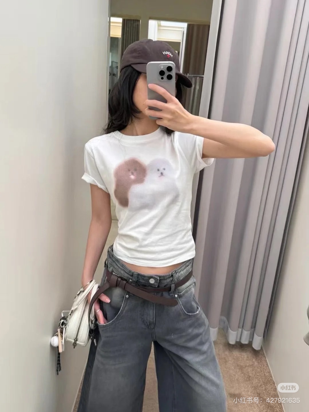 White puppy print T-shirt (0.13kg) - View 19