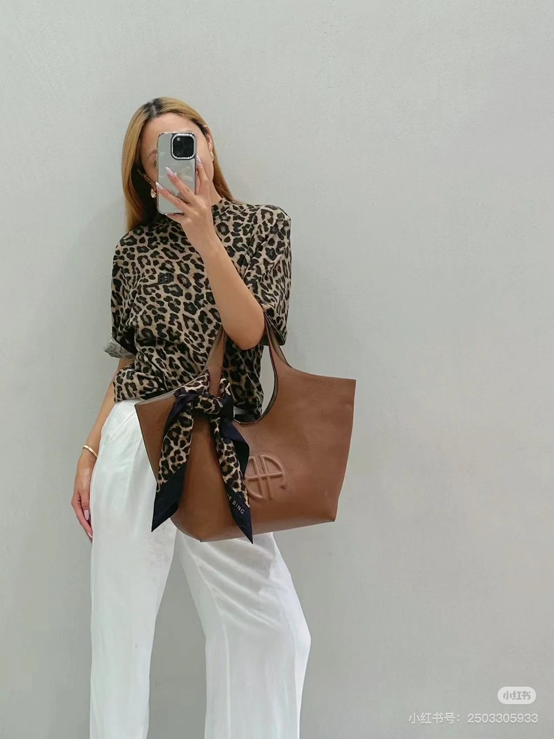 Leopard print short-sleeved top T-shirt - View 19