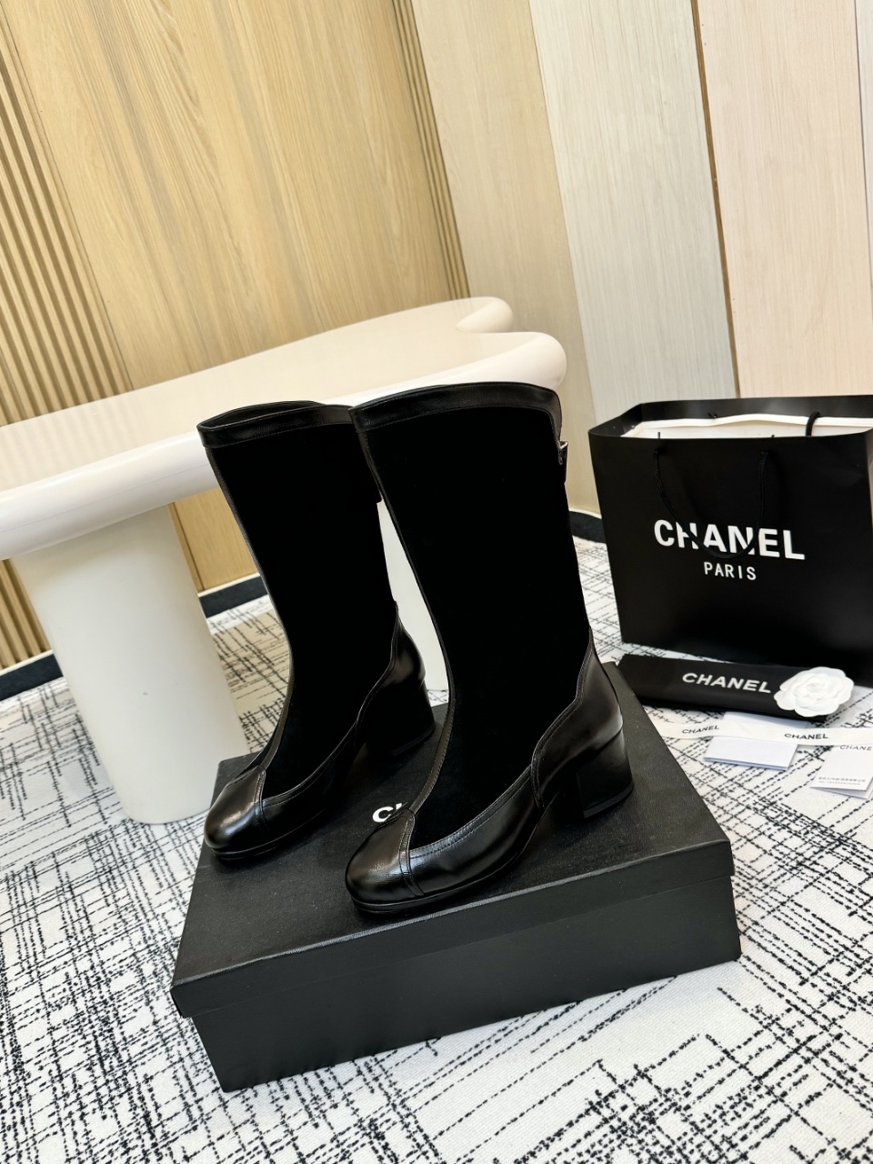 Chanel香奈儿 厚底騎士靴 - エレガントで快適なデザイン