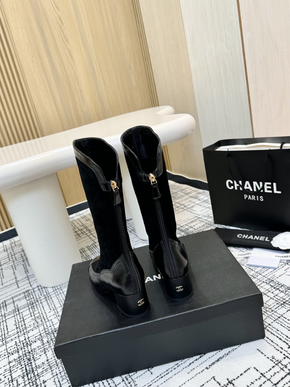 Chanel香奈儿 厚底騎士靴 - エレガントで快適なデザイン