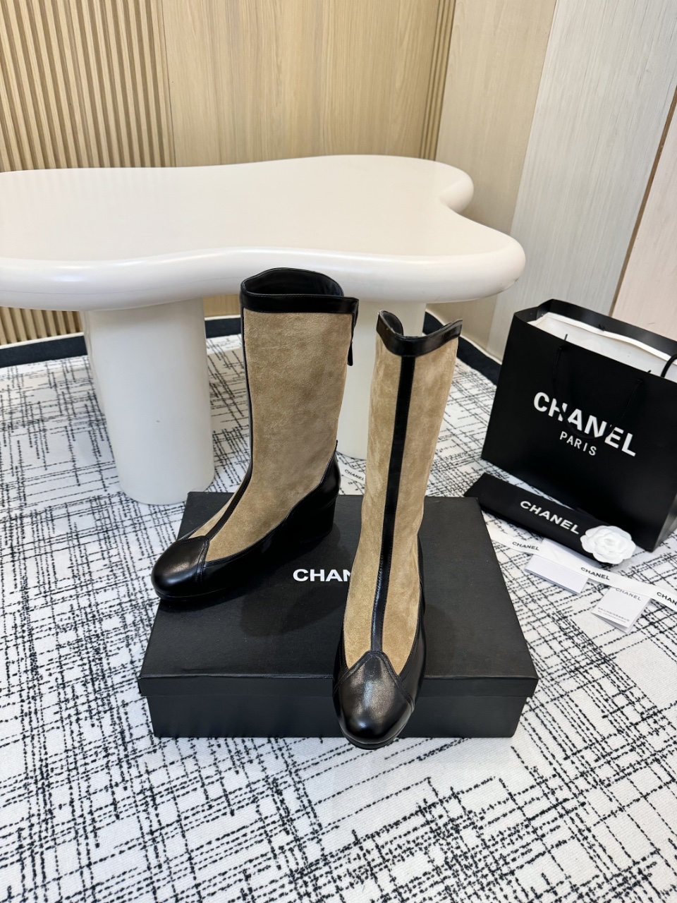 Chanel香奈儿 厚底騎士靴 クラシックデザインの多色展開