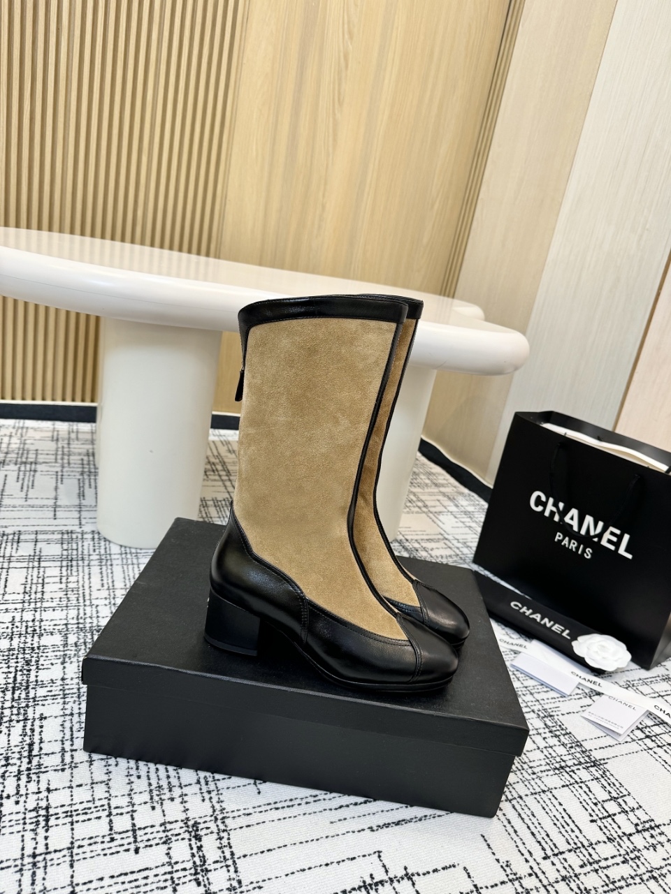 Chanel香奈儿 厚底騎士靴 クラシックデザインの多色展開