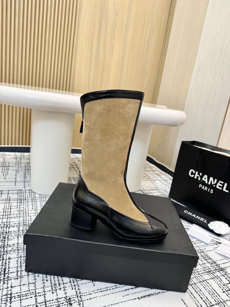 Chanel香奈儿 厚底騎士靴 クラシックデザインの多色展開