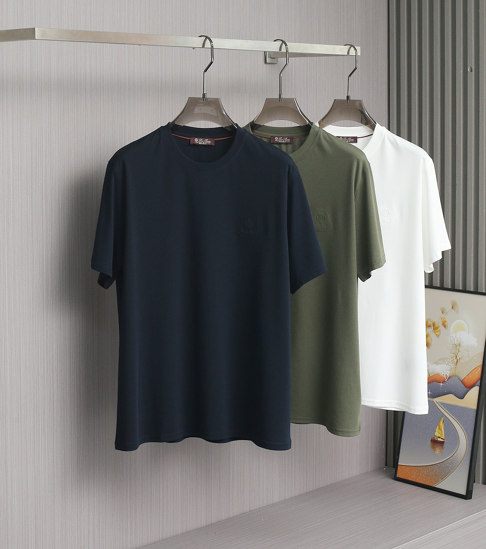   【新品】-lp。男士高端商务休闲天丝棉T恤衫。贸易公司渠道臻品，系出名门，纯正血统品质，原产代工出品