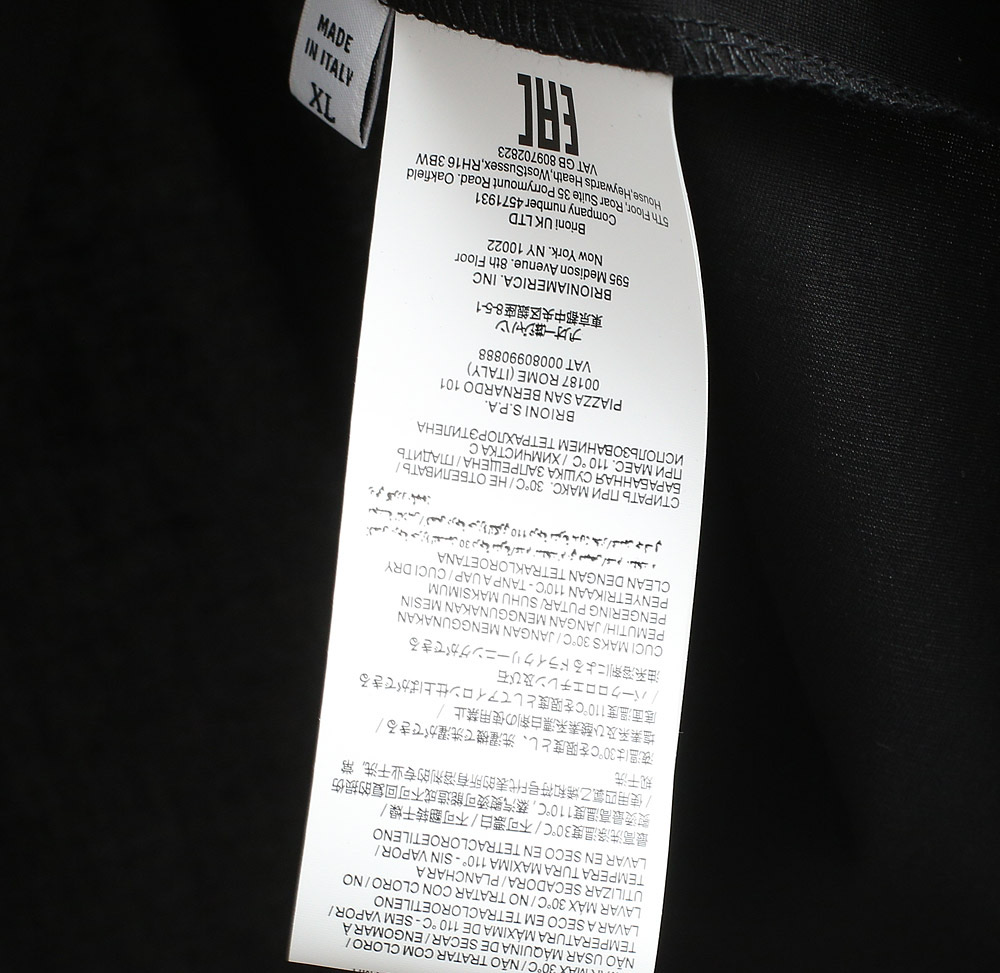   【新品】 Bri/布里奥家族男士高端天丝棉T恤。香港洋行渠道货，纯正血统品质，意大利原厂出品，25年