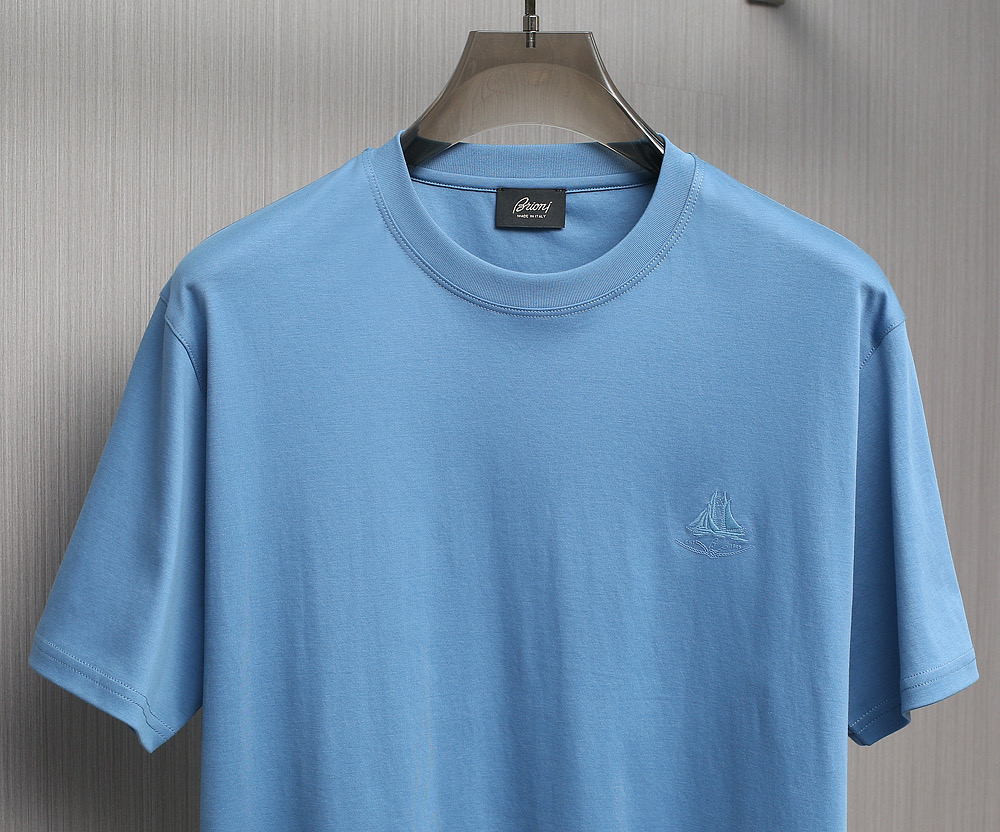 Brioni Men's T-Shirt Premium Tencel Cotton Classic Luxury Tee 3 i1749304672221 8401 0 1