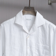 👍👍Loro Piana&古巴领口袋长袖纯亚麻衬衣!带你领略复古与现代的完美碰撞,带你玩转色彩的一款亚麻长袖衬衫 Lor 👍👍Loro Piana&古巴领口袋长袖纯亚麻衬衣!带你领略复古与现代的完美碰撞,带你玩转色彩的一款亚麻长袖衬衫 Lor