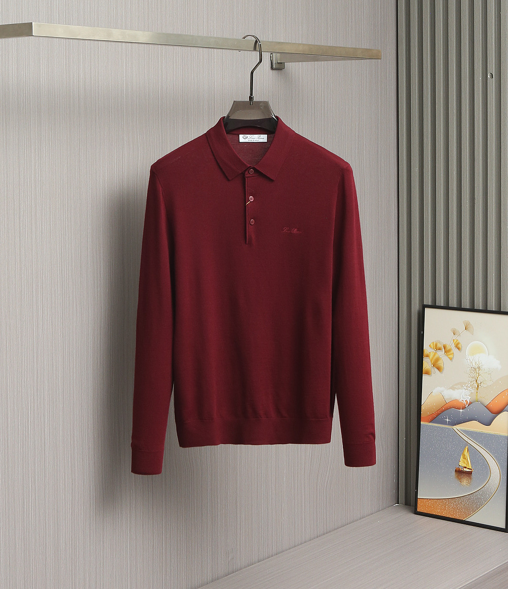 【🌹🌹🌹lp🆕Polo领100%纯羊毛薄款羊毛衫！时尚前沿·新品璀璨发布。在这个秋冬交替的浪漫时节，lp