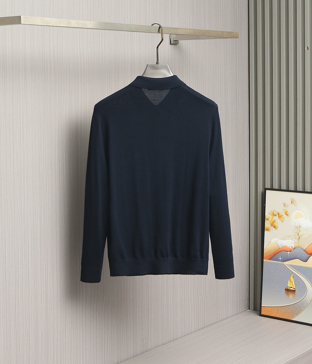 【🌹🌹🌹布里尼奥家Polo领100%纯羊毛薄款羊毛衫！时尚前沿·新品璀璨发布。来自意大利罗马的高端奢侈品