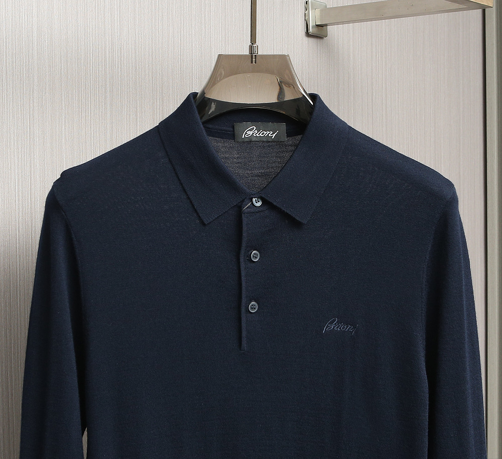 【🌹🌹🌹布里尼奥家Polo领100%纯羊毛薄款羊毛衫！时尚前沿·新品璀璨发布。来自意大利罗马的高端奢侈品