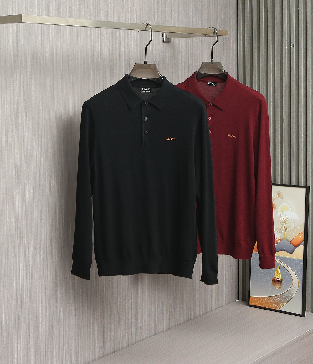 新品上架啦！【典藏臻品】EZ家族男士商务休闲精纺羊毛POLO衫，顶级洋行渠道货，纯正血统品质，意大利原厂