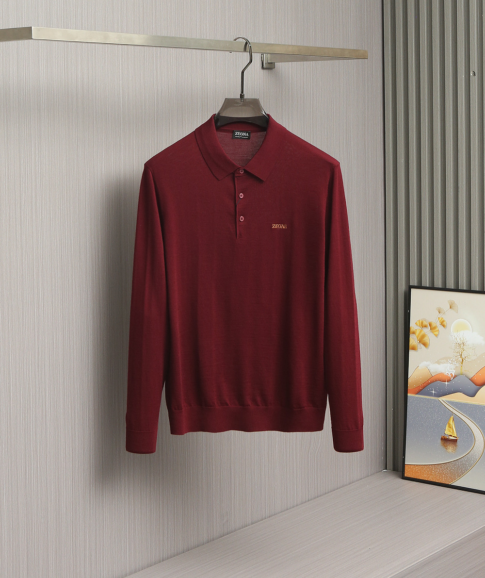 新品上架啦！【典藏臻品】EZ家族男士商务休闲精纺羊毛POLO衫，顶级洋行渠道货，纯正血统品质，意大利原厂