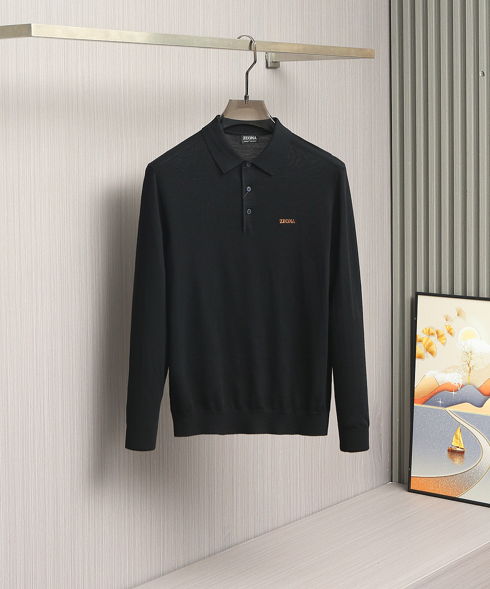 【🌹🌹🌹典藏臻品】EZ家族男士商务休闲精纺羊毛POLO衫，顶级洋行渠道货，纯正血统品质，意大利原厂出品，