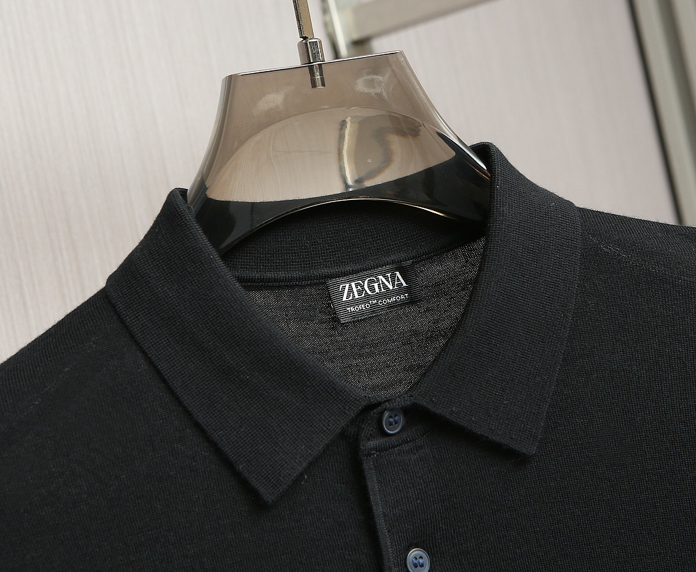 【🌹🌹🌹典藏臻品】EZ家族男士商务休闲精纺羊毛POLO衫，顶级洋行渠道货，纯正血统品质，意大利原厂出品，