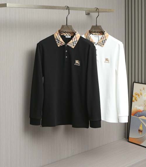 Burberry 2025 Fall/Winter Long Sleeve Polo Shirt - Classic Style & Comfort 1 Burberry 2025 Fall/Winter Long Sleeve Polo Shirt - Classic Style & Comfort