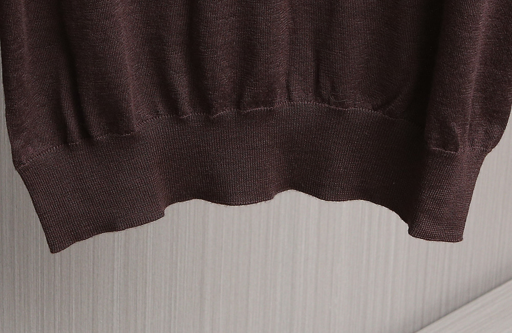 Dior Logo Embroidered Brown Wool Sweater, Men's Classic Style 6 i1760022692910 204 0 3